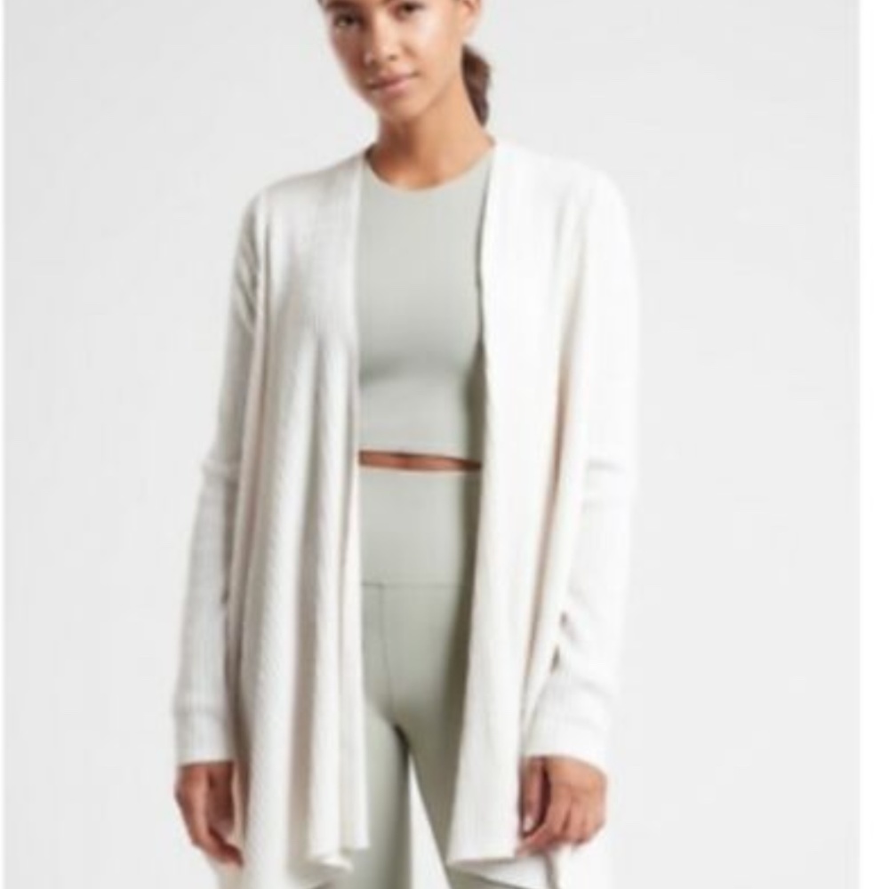 Athleta Ribbed Caridgan XS